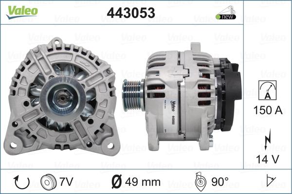 Valeo 443053 - Alternator www.autospares.lv