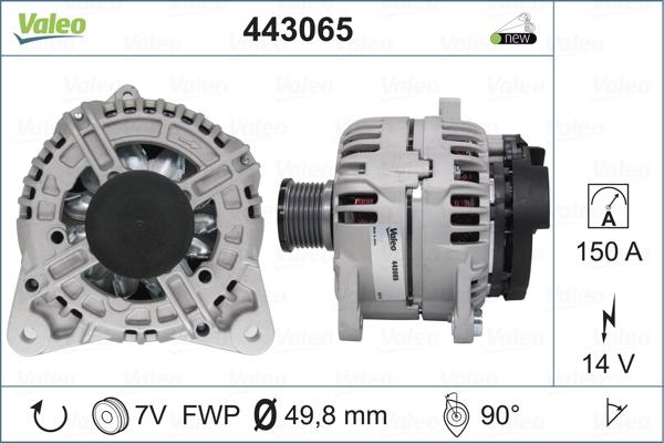 Valeo 443065 - Alternator www.autospares.lv