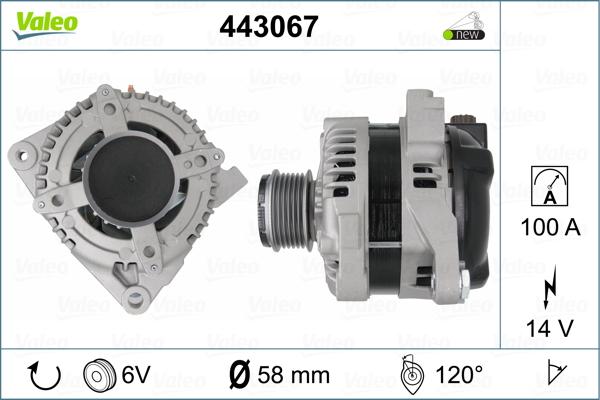 Valeo 443067 - Ģenerators www.autospares.lv