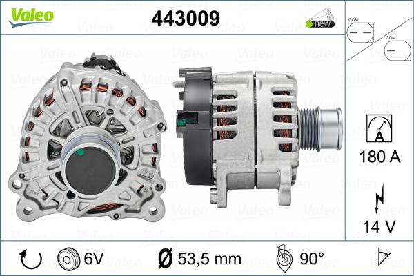 Valeo 443009 - Ģenerators autospares.lv