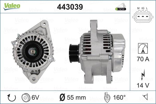 Valeo 443039 - Ģenerators autospares.lv