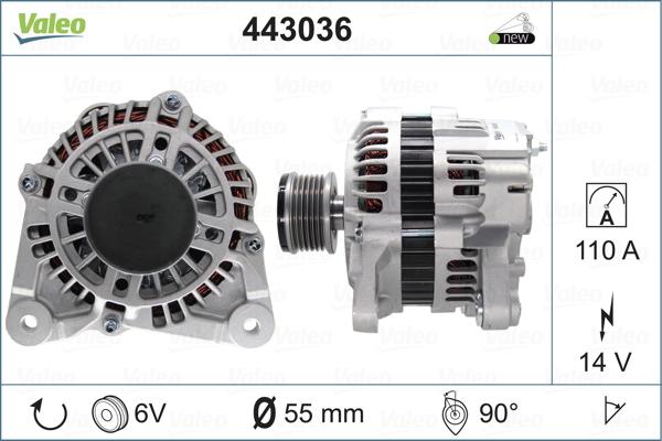 Valeo 443036 - Ģenerators autospares.lv