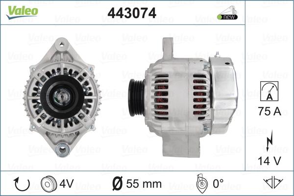 Valeo 443074 - Генератор www.autospares.lv