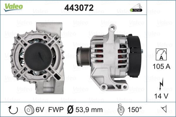 Valeo 443072 - Alternator www.autospares.lv