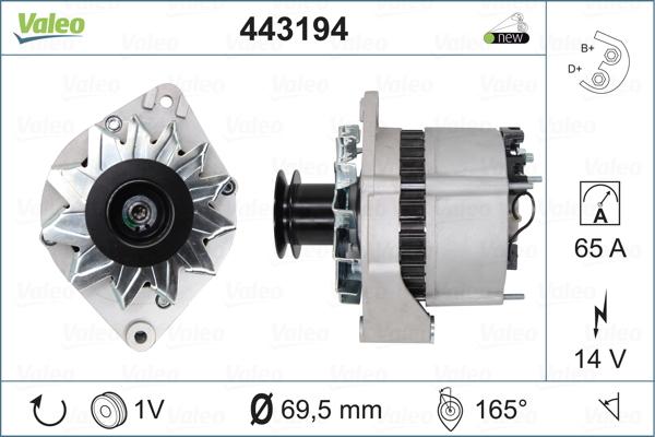 Valeo 443194 - Alternator www.autospares.lv