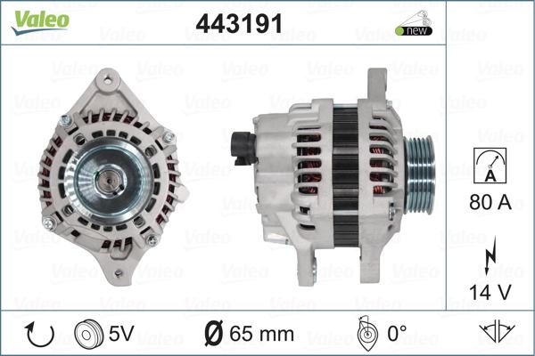 Valeo 443191 - Генератор www.autospares.lv