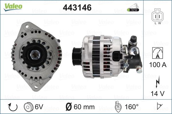 Valeo 443146 - Alternator www.autospares.lv