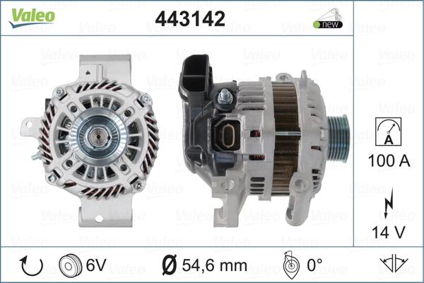 Valeo 443142 - Генератор www.autospares.lv