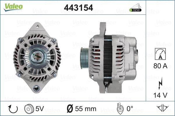 Valeo 443154 - Alternator www.autospares.lv