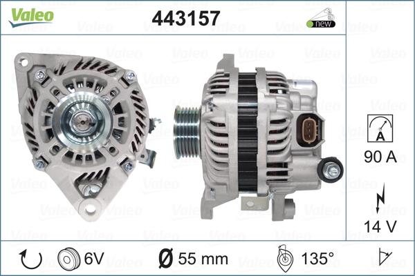 Valeo 443157 - Ģenerators autospares.lv