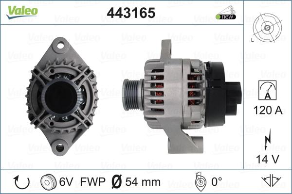 Valeo 443165 - Alternator www.autospares.lv