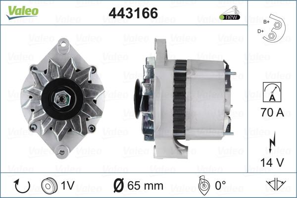 Valeo 443166 - Alternator www.autospares.lv