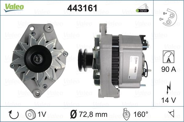 Valeo 443161 - Alternator www.autospares.lv