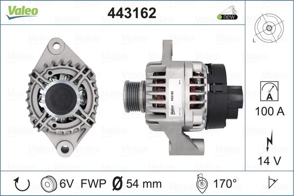 Valeo 443162 - Ģenerators autospares.lv