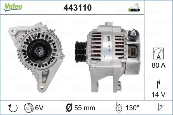 Valeo 443110 - Ģenerators autospares.lv