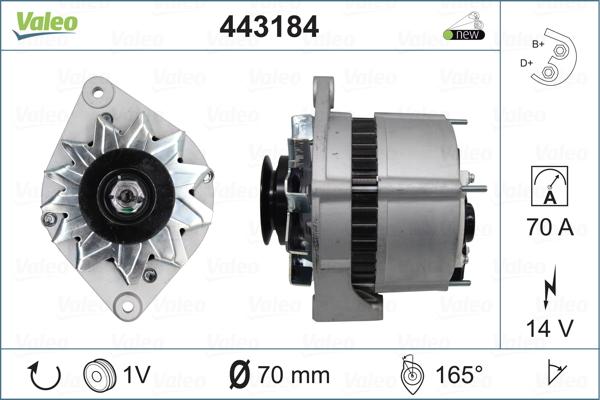 Valeo 443184 - Alternator www.autospares.lv