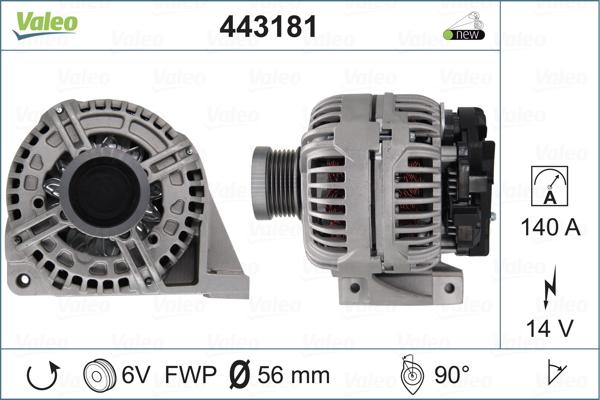 Valeo 443181 - Ģenerators autospares.lv