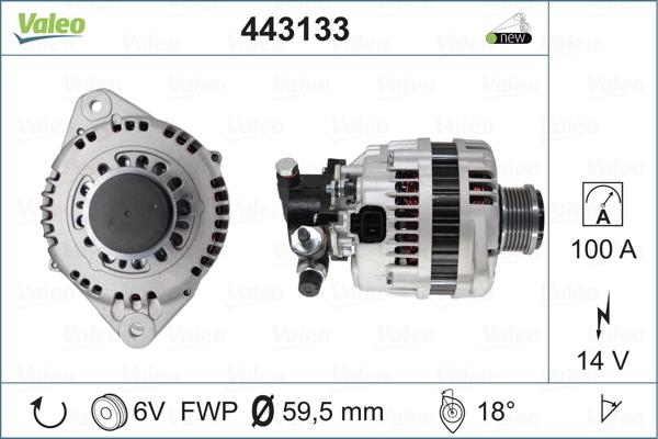 Valeo 443133 - Alternator www.autospares.lv