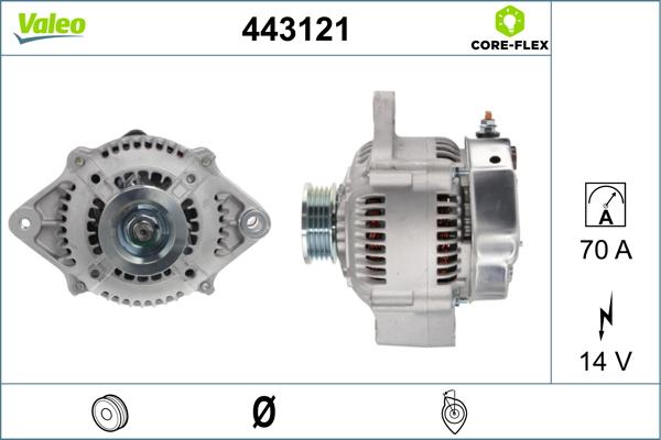 Valeo 443121 - Alternator www.autospares.lv