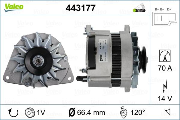 Valeo 443177 - Alternator www.autospares.lv