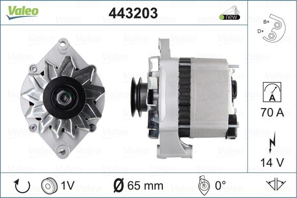 Valeo 443203 - Alternator www.autospares.lv