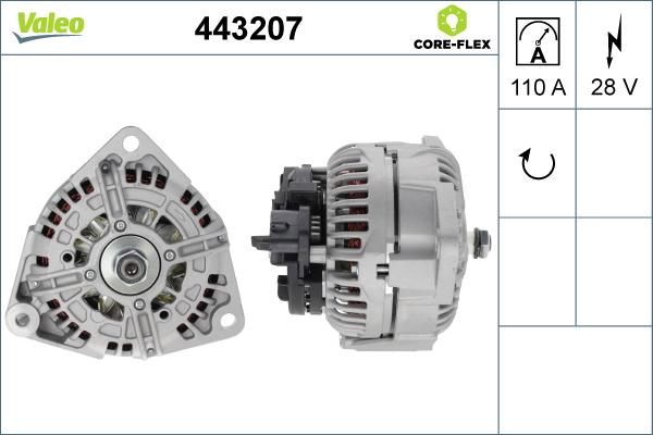 Valeo 443207 - Ģenerators www.autospares.lv