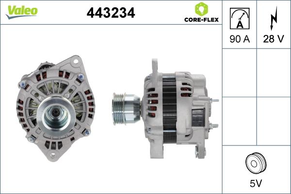 Valeo 443234 - Ģenerators autospares.lv