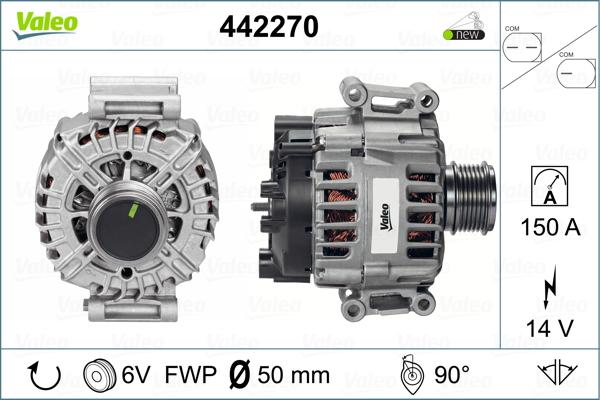 Valeo 442270 - Ģenerators autospares.lv