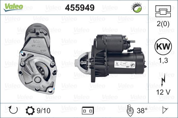 Valeo 455949 - Starter www.autospares.lv