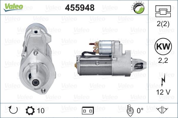 Valeo 455948 - Starteris www.autospares.lv