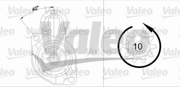 Valeo 455942 - Starter www.autospares.lv