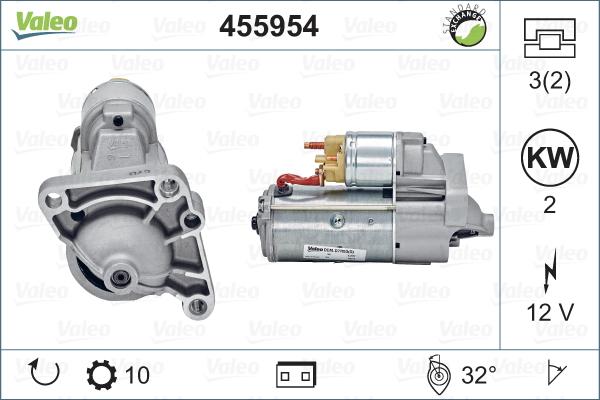 Valeo 455954 - Starteris autospares.lv