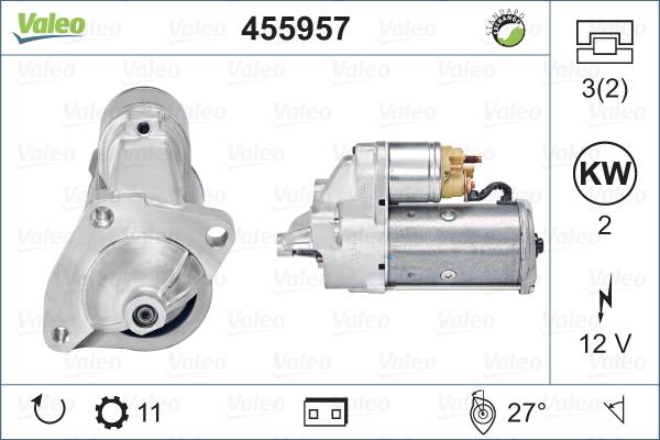 Valeo 455957 - Стартер www.autospares.lv