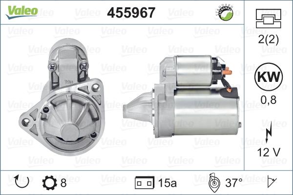 Valeo 455967 - Starteris autospares.lv