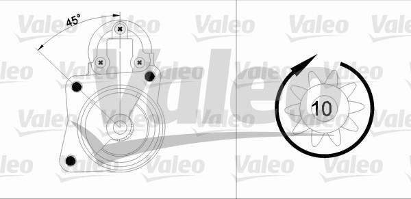 Valeo 455904 - Starteris autospares.lv