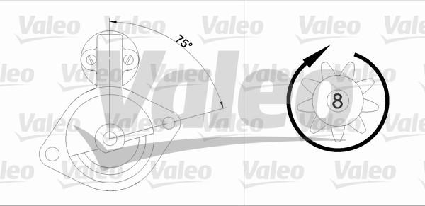 Valeo 455901 - Стартер www.autospares.lv