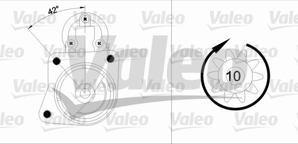 Valeo 455903 - Starteris autospares.lv