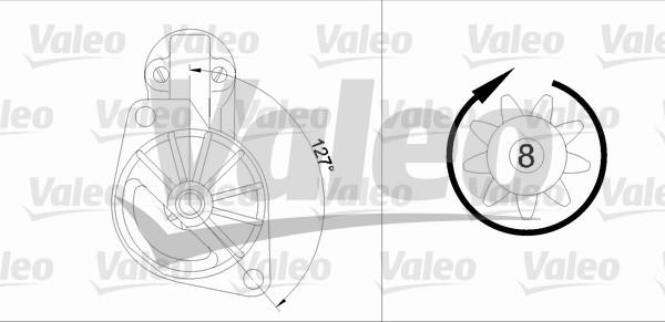 Valeo 455907 - Starteris www.autospares.lv