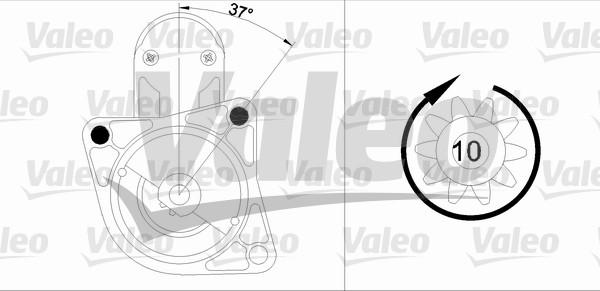 Valeo 455915 - Стартер www.autospares.lv