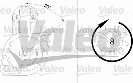 Valeo 455910 - Starteris autospares.lv