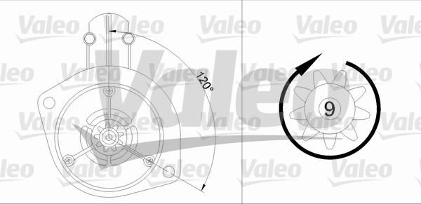 Valeo 455911 - Starteris www.autospares.lv