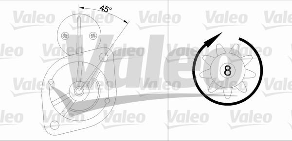 Valeo 455913 - Стартер www.autospares.lv