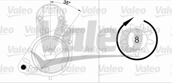 Valeo 455984 - Starteris autospares.lv