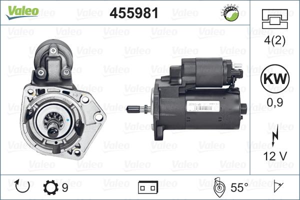 Valeo 455981 - Стартер www.autospares.lv