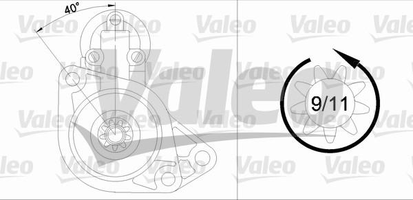 Valeo 455930 - Starteris www.autospares.lv