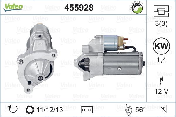 Valeo 455928 - Starteris www.autospares.lv