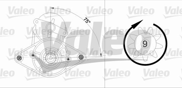 Valeo 455923 - Starteris autospares.lv