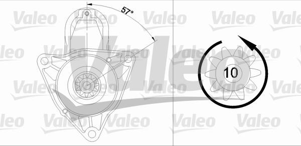 Valeo 455979 - Стартер www.autospares.lv