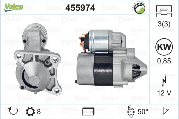 Valeo 455974 - Стартер www.autospares.lv