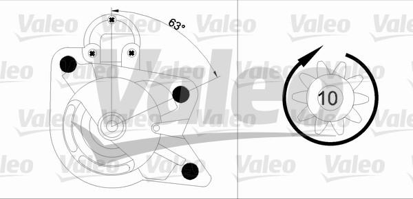 Valeo 455978 - Starteris autospares.lv